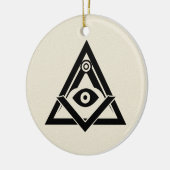 Freemasonsymbool Keramisch Ornament (Links)