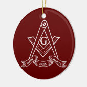 Freemasonsymbool Keramisch Ornament (Links)