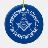 Freemasonsymbool Keramisch Ornament (Achterkant)