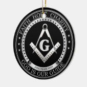 Freemasonsymbool Keramisch Ornament (Links)