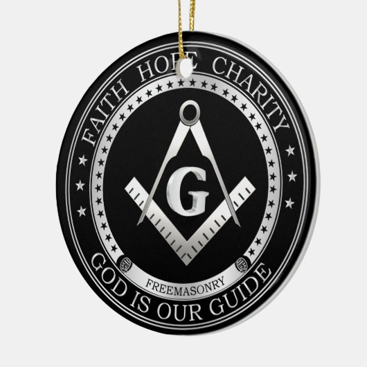 Freemasonsymbool Keramisch Ornament (Links)