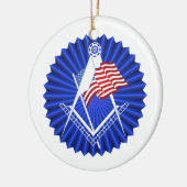 Freemasonsymbool Keramisch Ornament (Links)