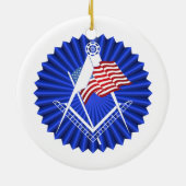 Freemasonsymbool Keramisch Ornament (Achterkant)