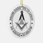 Freemasonsymbool Keramisch Ornament (Rechts)