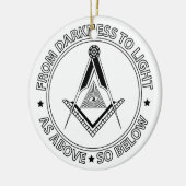 Freemasonsymbool Keramisch Ornament (Links)