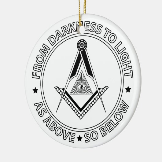 Freemasonsymbool Keramisch Ornament (Links)