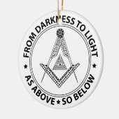 Freemasonsymbool Keramisch Ornament (Links)