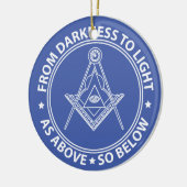 Freemasonsymbool Keramisch Ornament (Links)