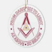 Freemasonsymbool Keramisch Ornament (Links)