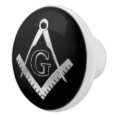 Freemasonsymbool Keramische Knop (Rechts)
