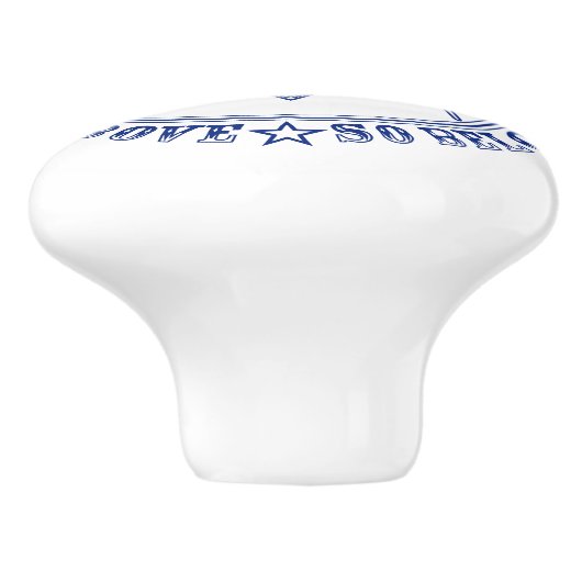 Freemasonsymbool Keramische Knop (Zijkant)