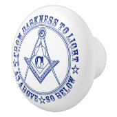 Freemasonsymbool Keramische Knop (Rechts)