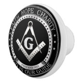 Freemasonsymbool Keramische Knop (Rechts)