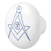 Freemasonsymbool Keramische Knop (Rechts)