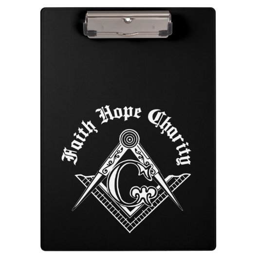 Freemasonsymbool Klembord (Voorkant)