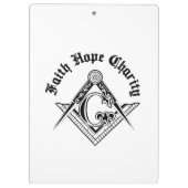 Freemasonsymbool Klembord (Achterkant)