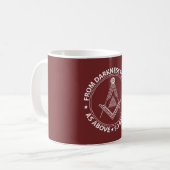Freemasonsymbool Koffiemok (Voorkant links)