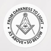 Freemasonsymbool Labels (Design 2)