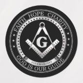 Freemasonsymbool Labels (Design 2)
