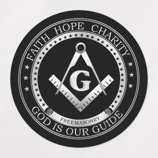 Freemasonsymbool Labels (Design 2)