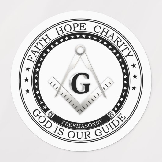Freemasonsymbool Labels (Design 1)