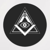 Freemasonsymbool Labels (Design 2)