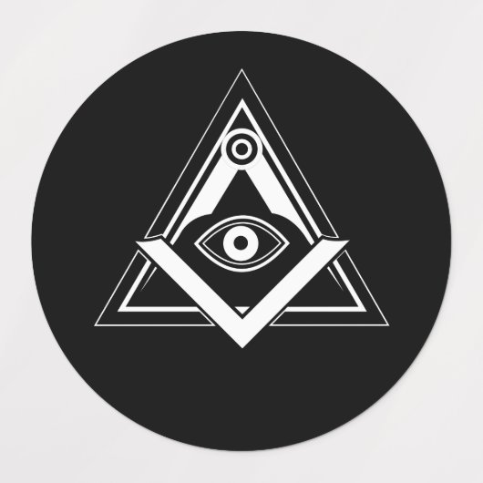 Freemasonsymbool Labels (Design 2)