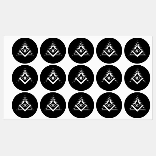 Freemasonsymbool Labels (Vel)
