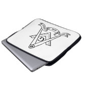 Freemasonsymbool Laptop Sleeve (Voorkant onderkant)