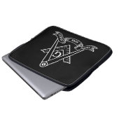 Freemasonsymbool Laptop Sleeve (Voorkant onderkant)