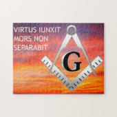 Freemasonsymbool Legpuzzel (Horizontaal)