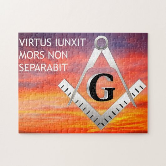 Freemasonsymbool Legpuzzel (Horizontaal)