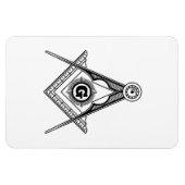 Freemasonsymbool Magneet (Horizontaal)