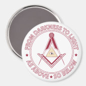 Freemasonsymbool Magneet (Voorkant / Achterkant)
