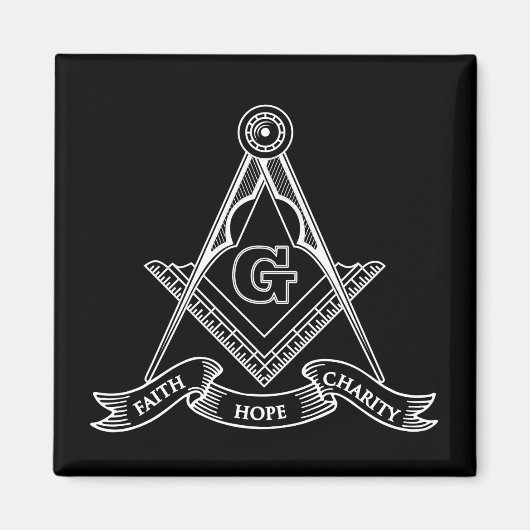 Freemasonsymbool Magneet (Voorkant)