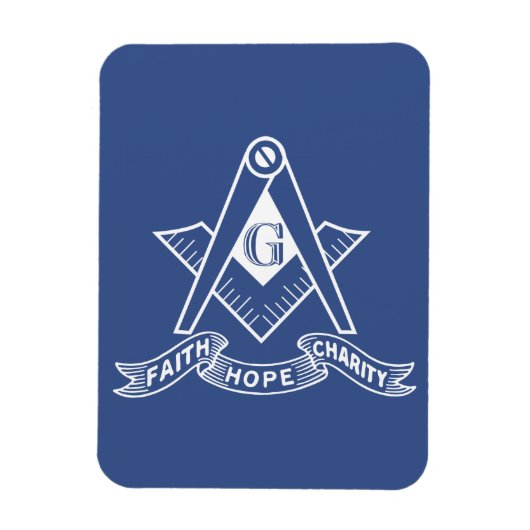 Freemasonsymbool Magneet (Verticaal)