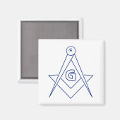 Freemasonsymbool Magneet (Voorkant / Achterkant)