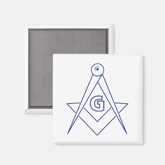 Freemasonsymbool Magneet (Voorkant / Achterkant)