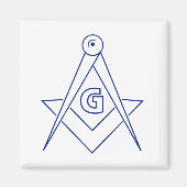 Freemasonsymbool Magneet (Voorkant)