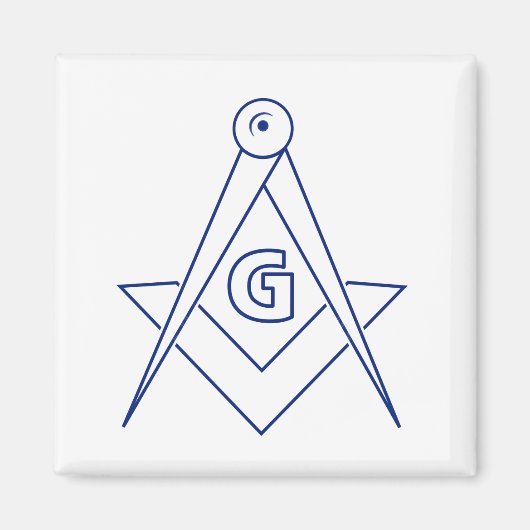 Freemasonsymbool Magneet (Voorkant)