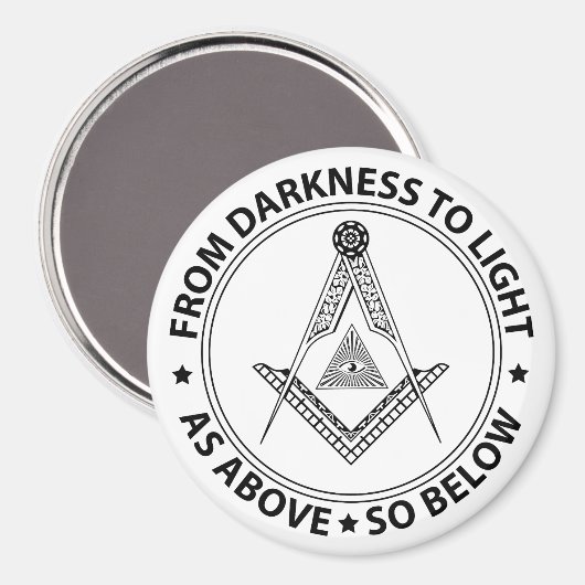 Freemasonsymbool Magneet (Voorkant / Achterkant)