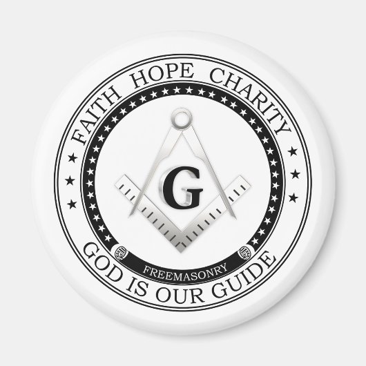 Freemasonsymbool Magneet (Voorkant)
