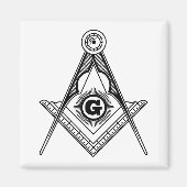 Freemasonsymbool Magneet (Voorkant)