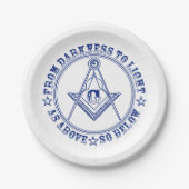 Freemasonsymbool Papieren Bordje (Voorkant)