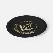 Freemasonsymbool Papieren Bordje (Gekanteld)