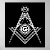 Freemasonsymbool Poster (Voorkant)