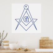 Freemasonsymbool Poster (Keuken)