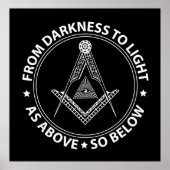 Freemasonsymbool Poster (Voorkant)