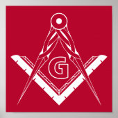 Freemasonsymbool Poster (Voorkant)