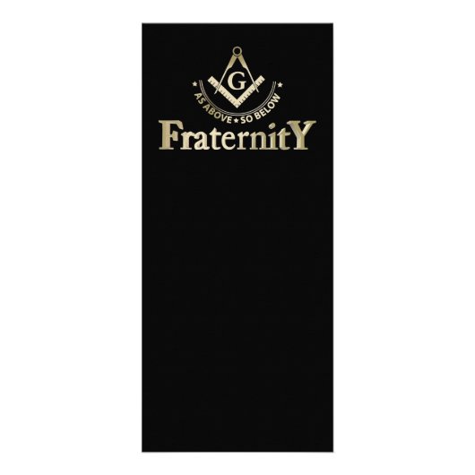 Freemasonsymbool Reclamekaart (Voorkant)